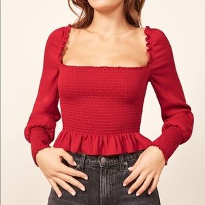 Reformation Long Sleeve Top - Francis